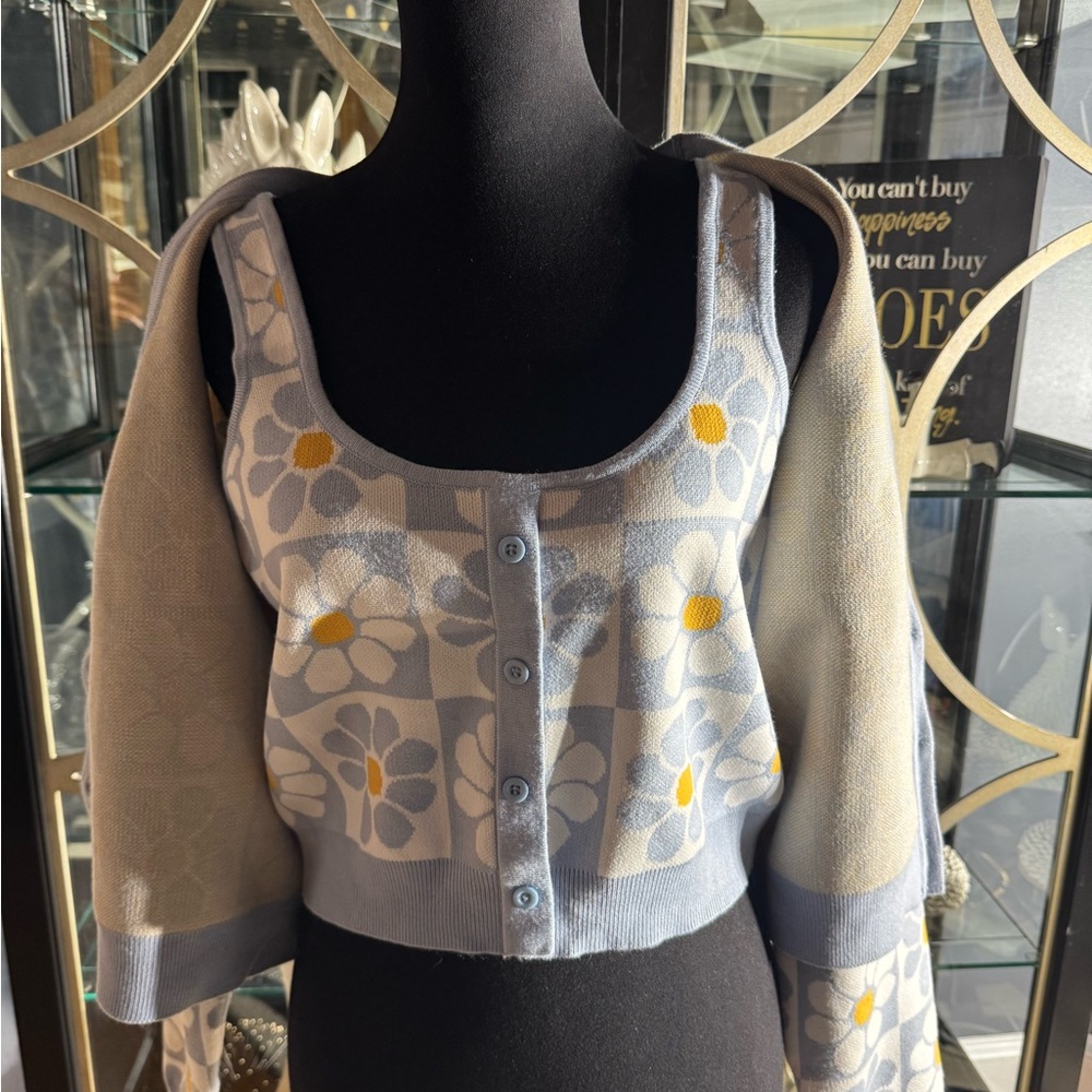 Live & Lottie Retro Floral Sweater Set L - Picture 5 of 8